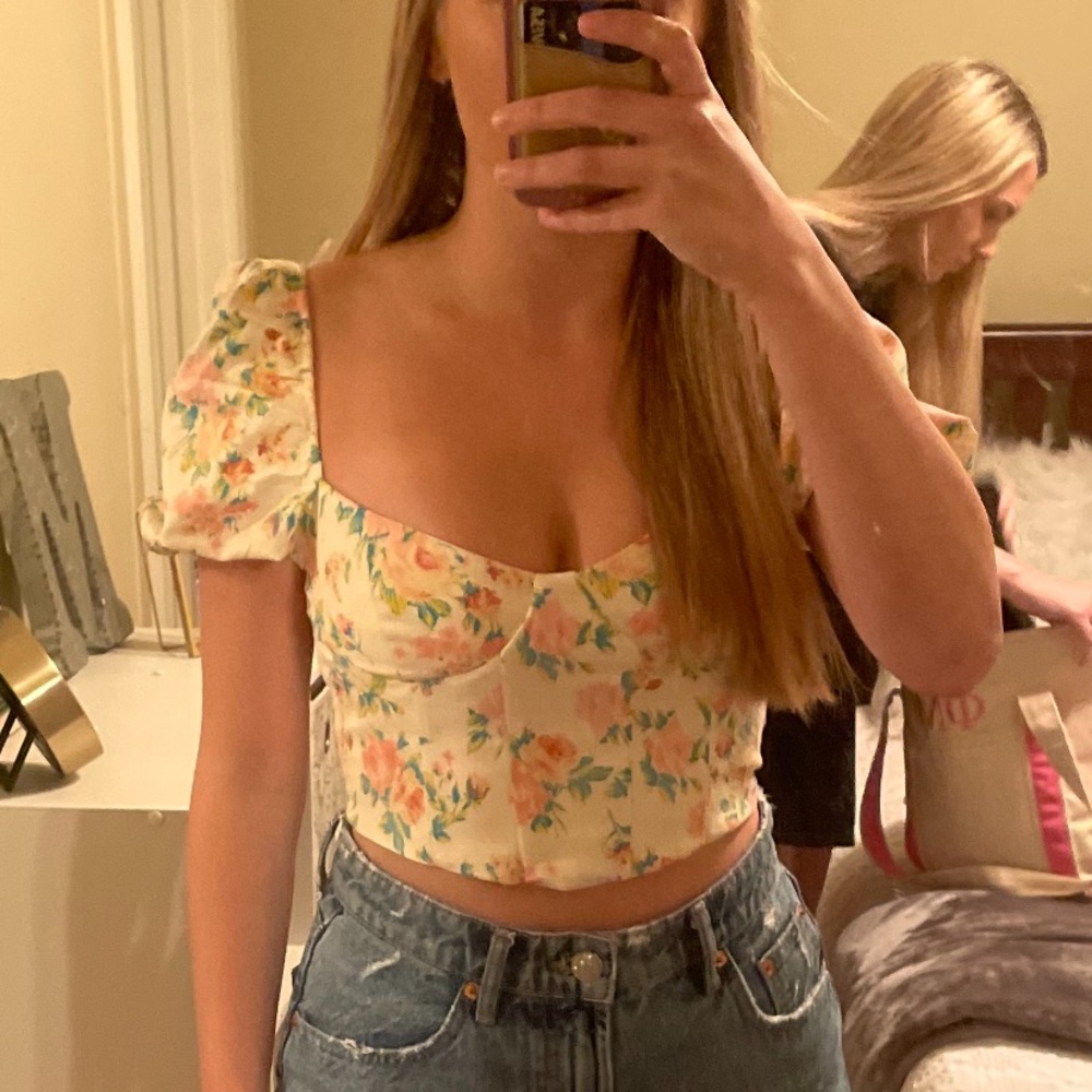 Zara floral top